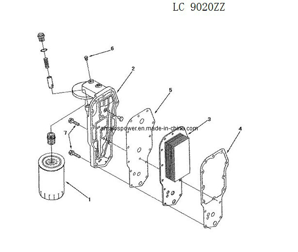 Oil Cooler of Deutz Diesel Engine