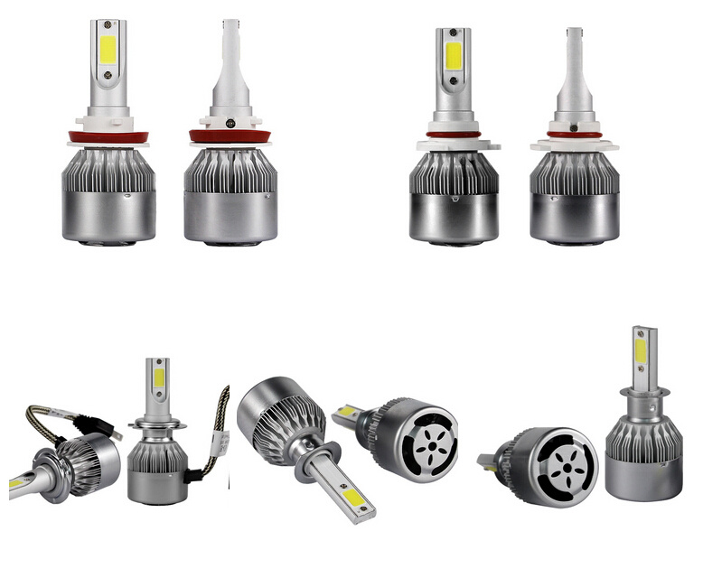 2017 New Design Car LED Bulbs 36W 3800lm 6500k Car Headlamp C6 LED Headlight