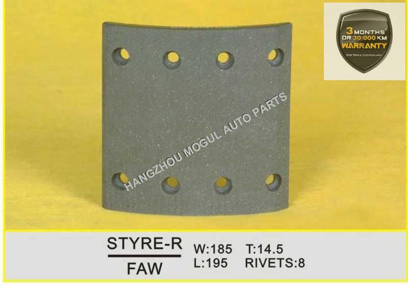 Premium Quality Brake Lining for Heavy Duty Truck (FAW)