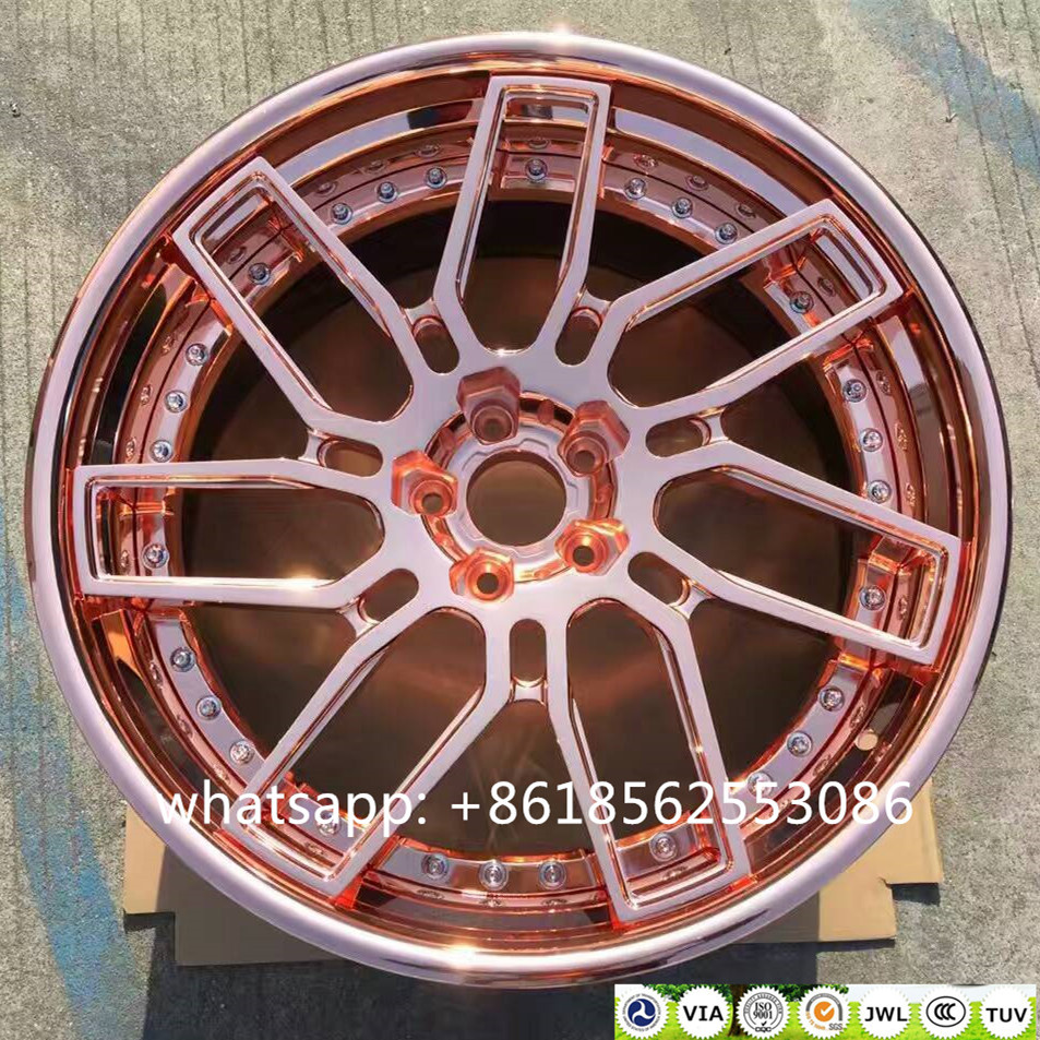 Bronze Chrome Alloy Wheel Forged Wheel Rims with Via Jwl