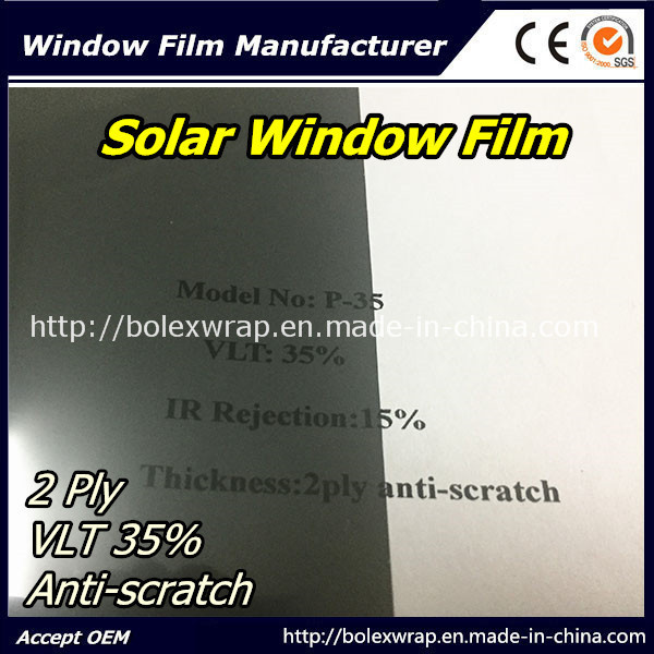 35%Vlt 2ply Glass Window Film, Car Solar Film, Scratch-Resistant