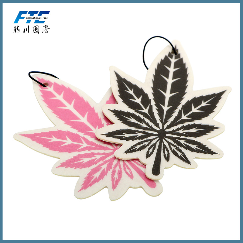 Customized Designer Fragrance Paper Hanging Car Vent Freshener