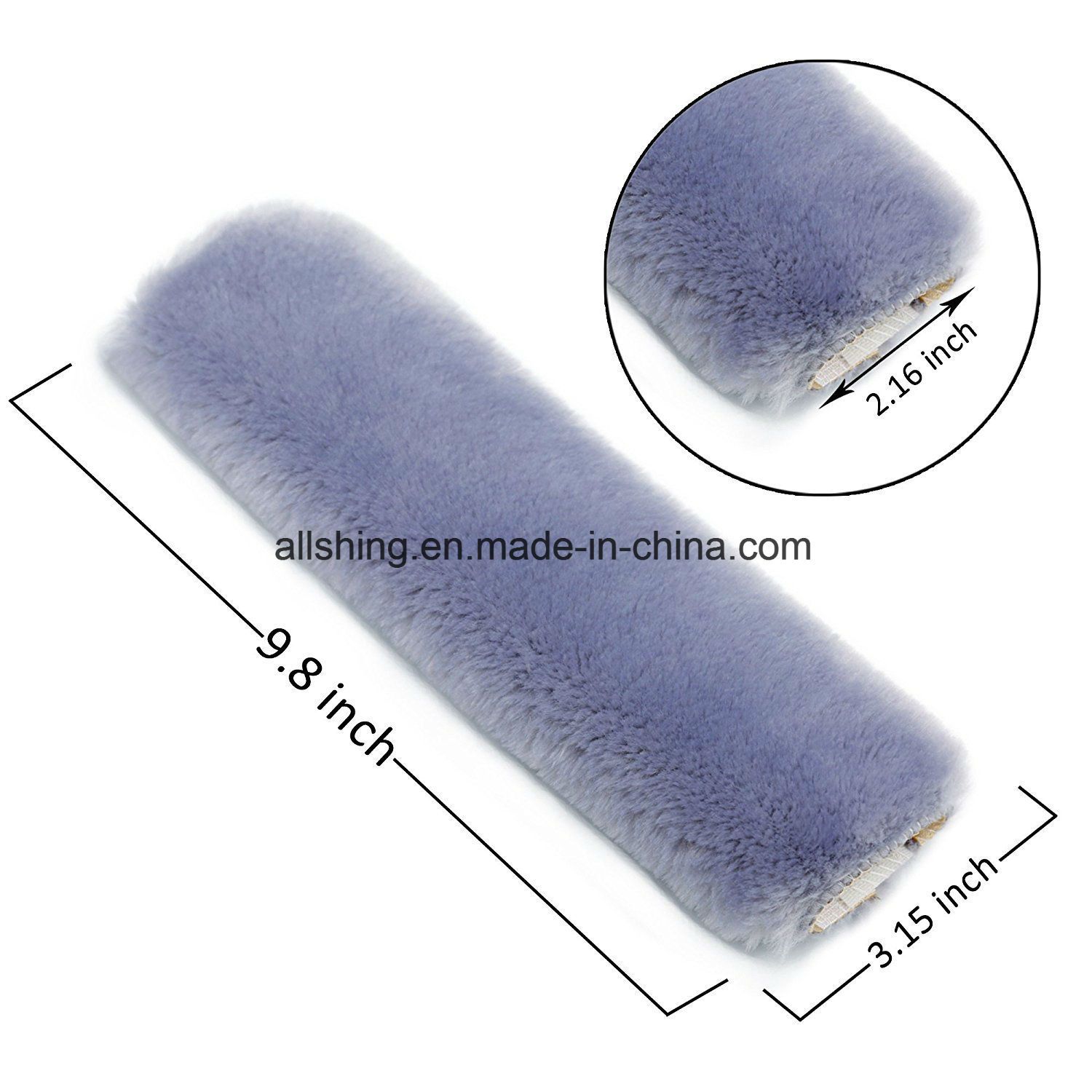 Universal Matching Sheepskin Car Seat Belt Strap Cover
