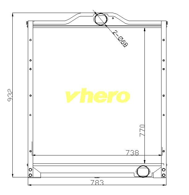 Auto Parts Aluminum Auto Radiator for Truck FAW Jiefang 1301010-242-000