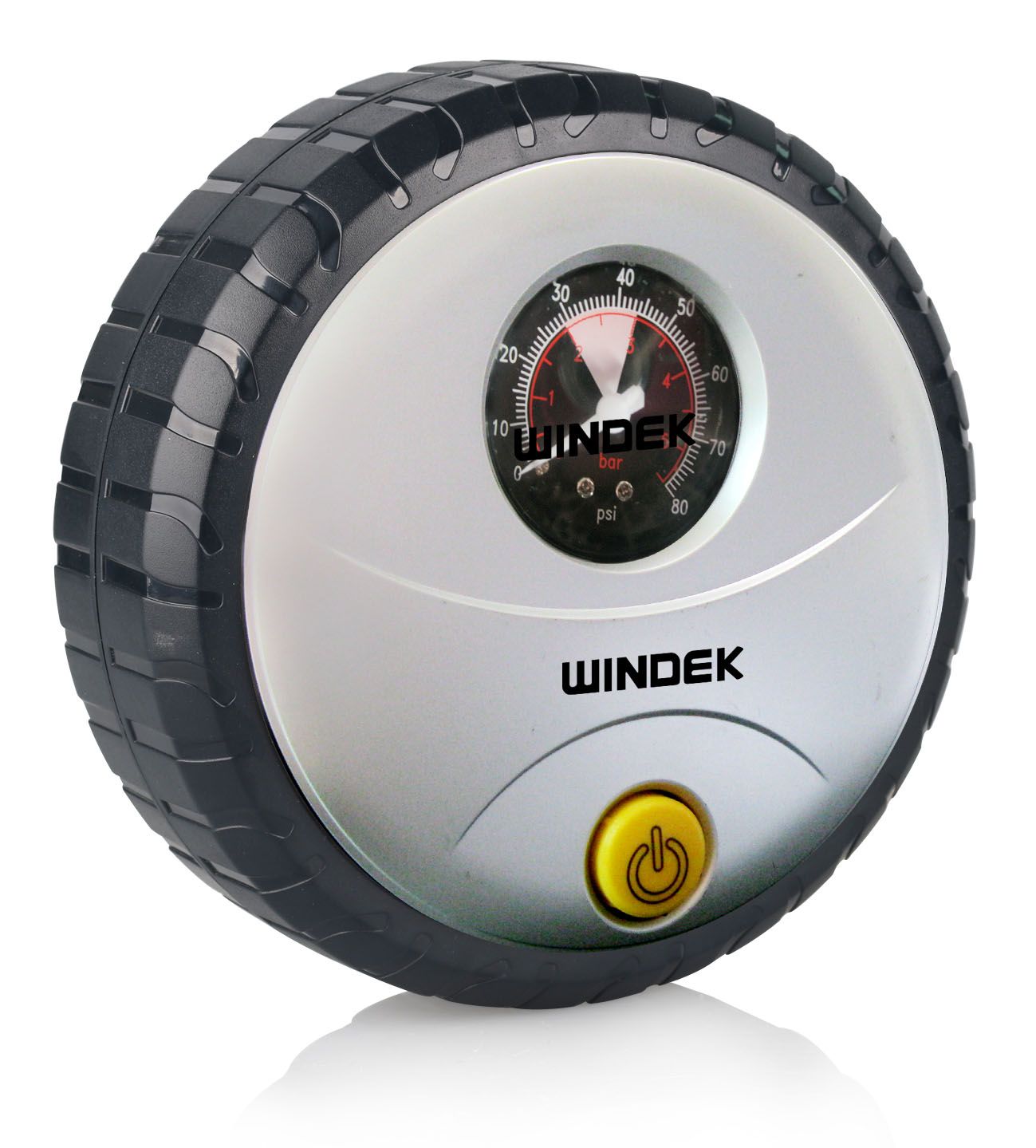 Automatic 12V Portable Car Air Compressor Analog Tire Inflator with Small Button
