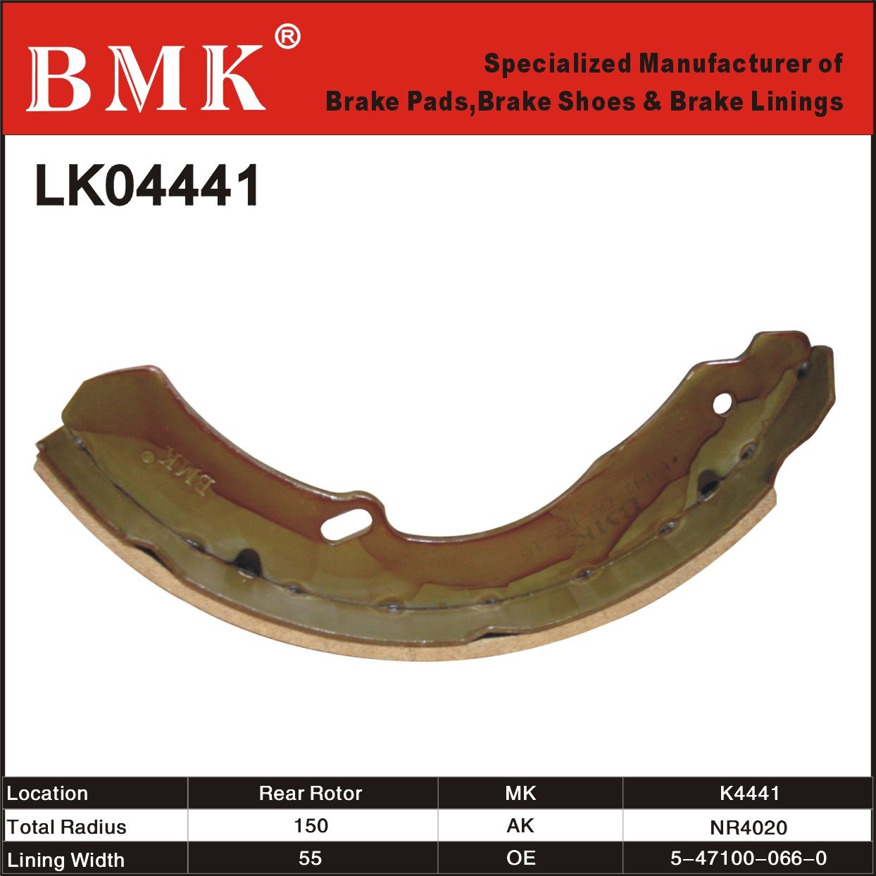Adanced Quality Brake Shoe (K4441)