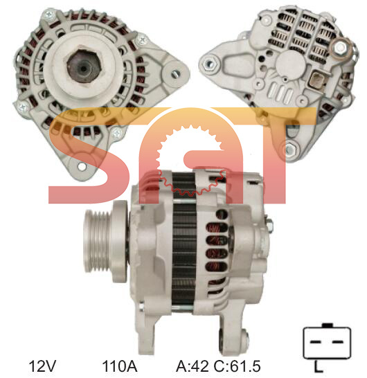 for Mitsubishi Alternator A2tb6481 Ca1652IR 23173