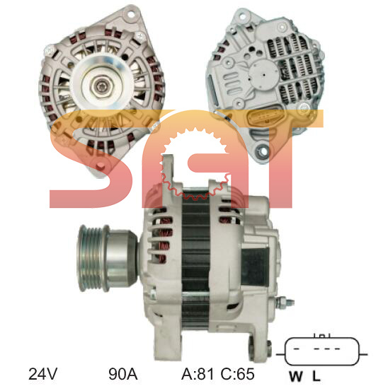 for Mitsubishi Alternator A4tr5091zt Ca2019IR