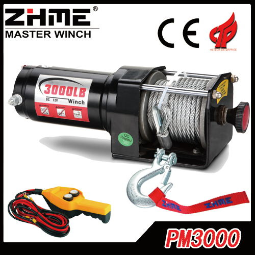 12V 3000lbs ATV/UTV Electric Winch with Fast Line Speed