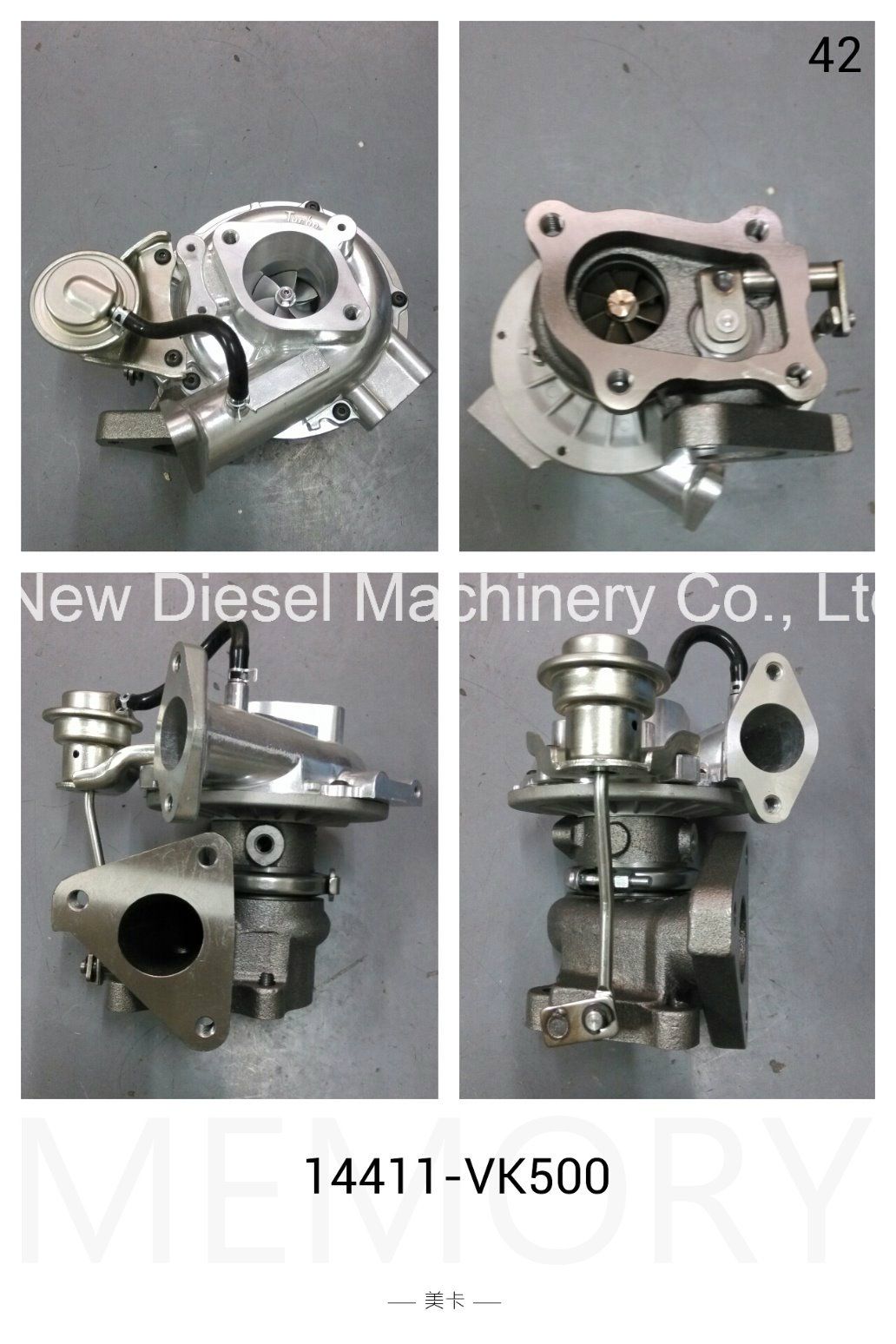 Rhf4 Turbo Vn3 Vd420058 Va420058 Va420115 14411-Vk500 for Nissan Navara MD22 Engine Turbocharger 2.5L