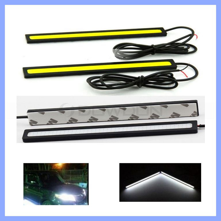 Waterproof DC 12V 8W 600lm Ultra Bright White 14cm 17cm COB Car LED Light for DRL Fog Daytime Running Driving Lamp