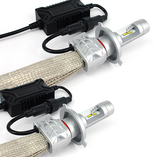5s Luxeon Chip H4 9003 Hb2 Hi/Low Beam 50W 8000lm 6000k LED Headlight Kits for Car Fog DRL LED Replace Light Source LED Headlamp