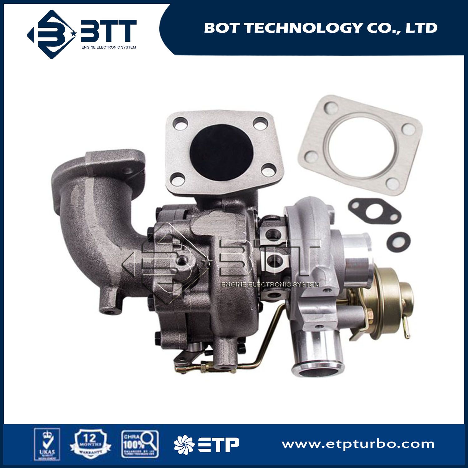 Turbocharger 49135-02652 TF035 Mr968080 Mitsubishi L200, Pajero III 2.5 Td 4D56t