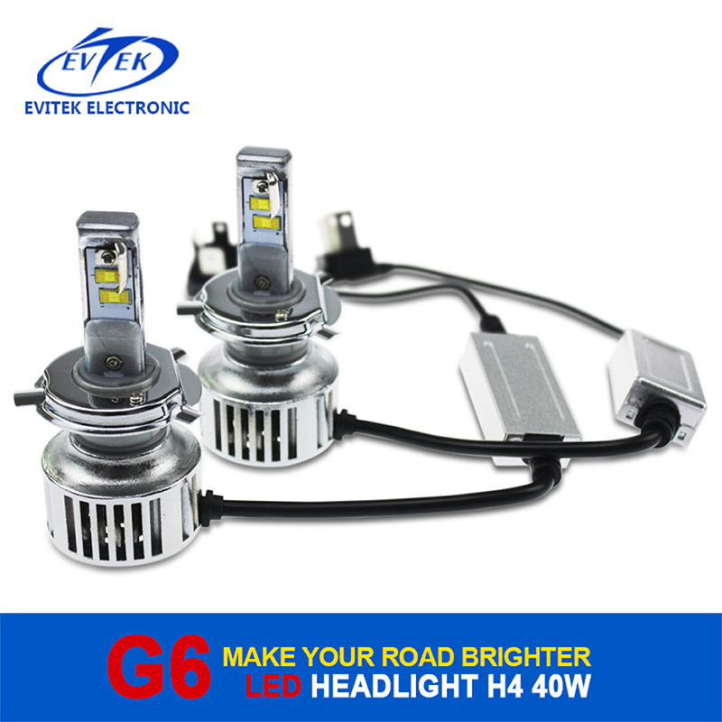 Evitek High Power LED Lighting G6 H4 40W 4500lm LED Headlight for Car/Truck