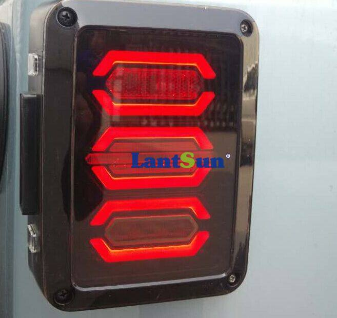 Fashion Design European Edition Reverse Brake Turn Signal LED Rear Tail Light Kit Fits Jeep Wrangler Jk 2007~2016