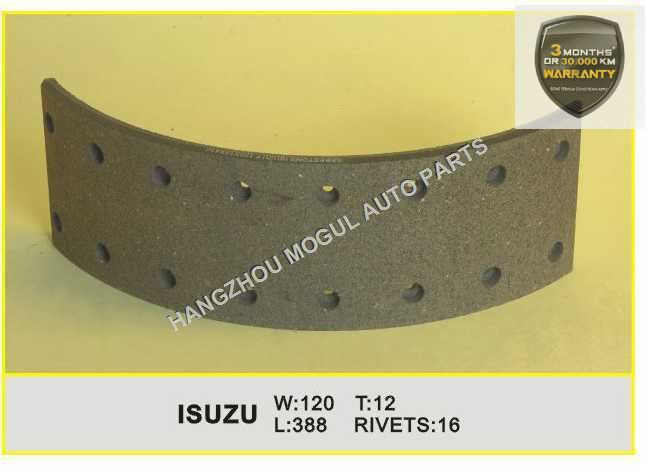 Premium Quality Brake Lining for Japanese Truck (ISUZU-120)
