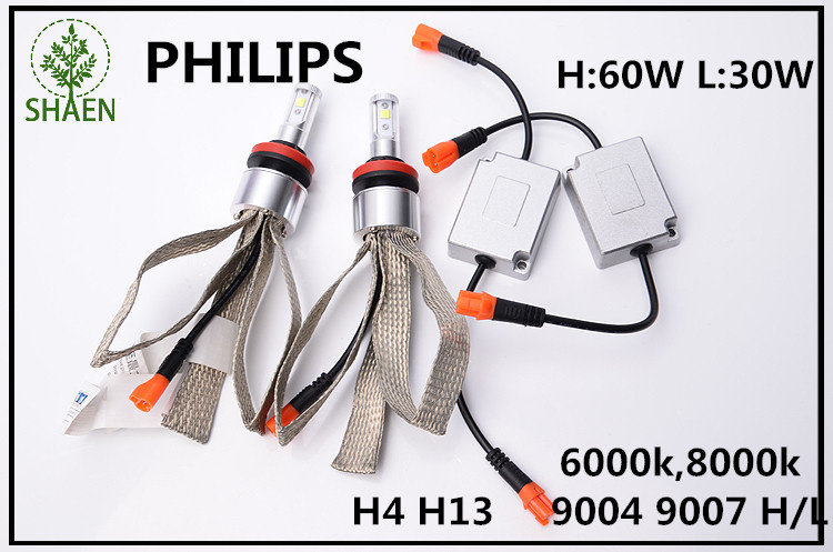 High Power 60W 6000lm Auto Headlight