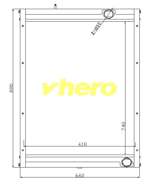 High Performance Cooler Auto Radiator for Truck Liuqi Lapras K12-1301010