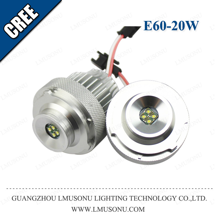 20W High Power LED Angel Eyes CREE White for BMW E60 Headlight