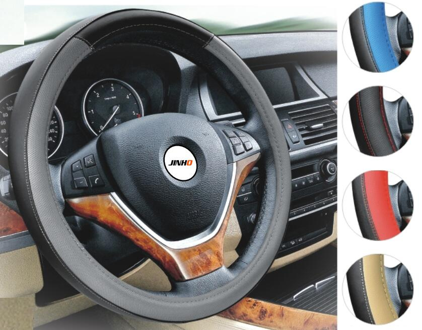 China Manufacture Professional DIY Sewing PU Leather Winter Steering Wheel Cover