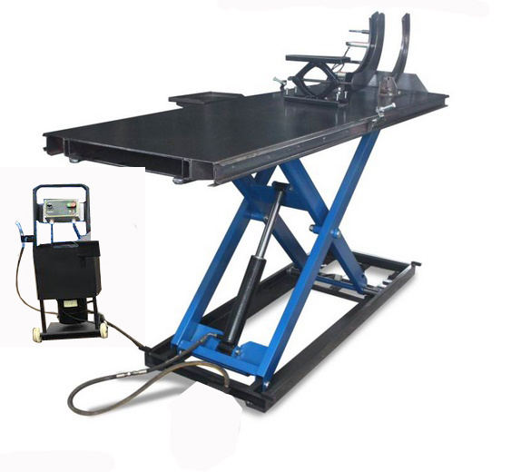 Clamp on Front Wheel Motorcycle Lift Autocycle Repair machine