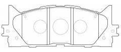 Ceramic Auto Parts Disc Brake Pad for Toyota D2270