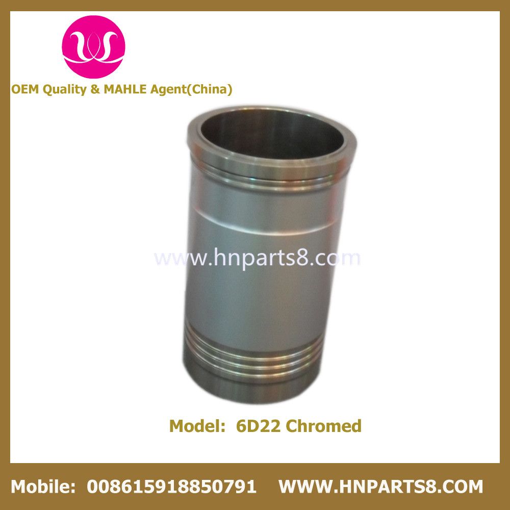 6D22 Cylinder Liner for Kobelco Sk400 Chromed Liner