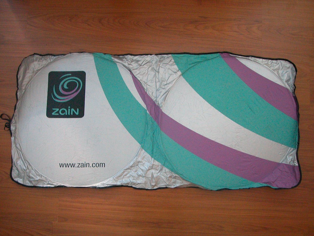 Colourful Printed Front Polyester Car Sun Shade, Polyester Car Sunshade