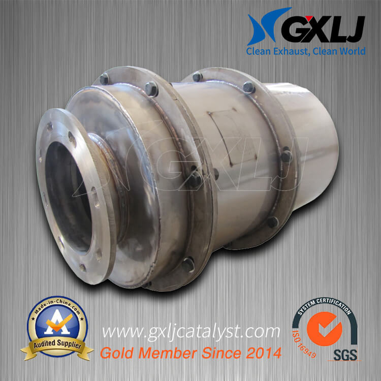 Euro 5 Metallic Housing and Ceramic Core Diesel Engine SCR Catalytic Muffler