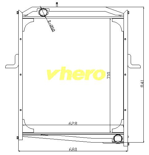 Cooling system Aluminum Auto Radiator for Truck FAW Jiefang 1301010-Q400