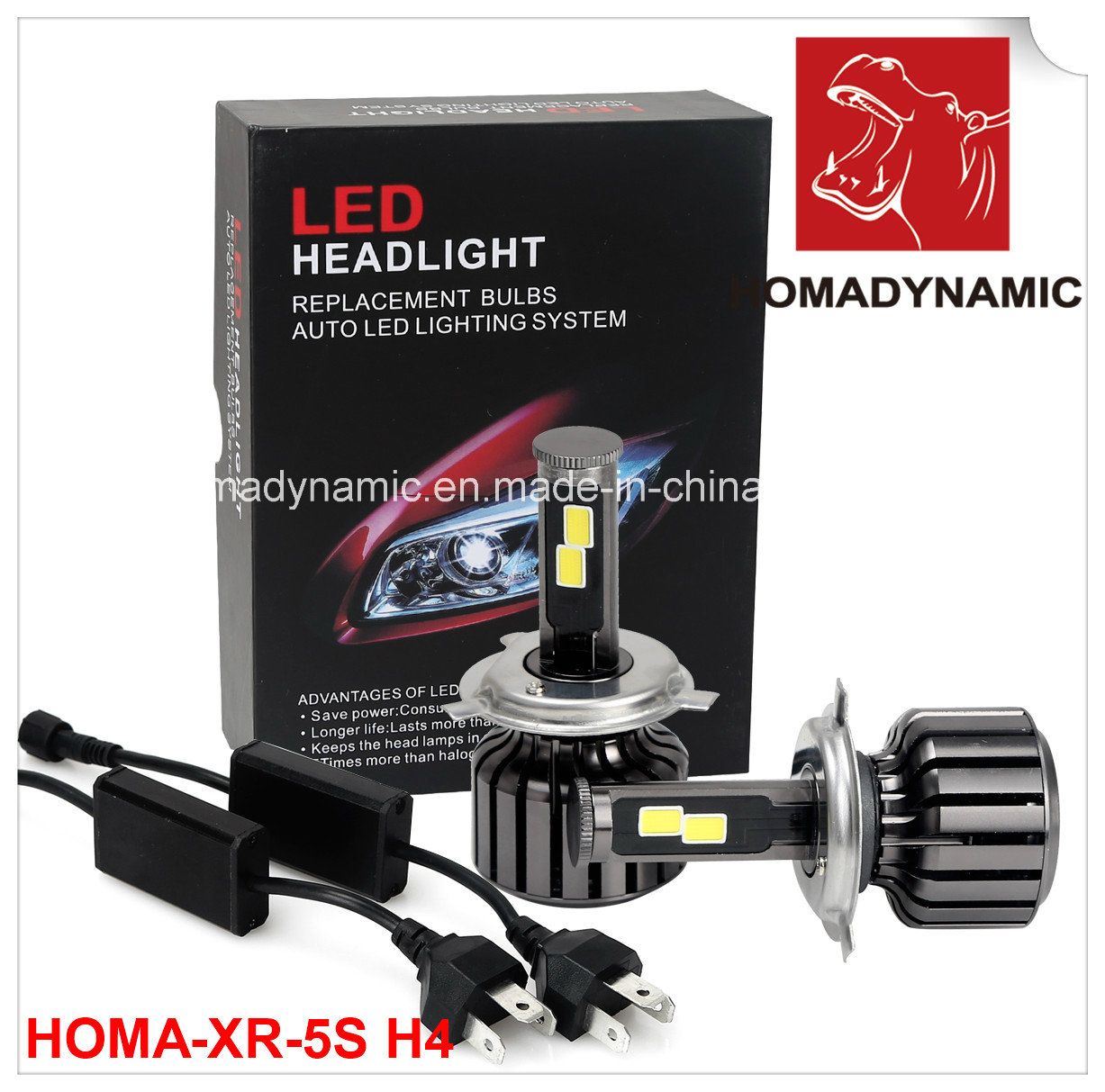 60W COB LED Headlight Available for Cars, Motorcycle, SUV 6500k LED Headlight