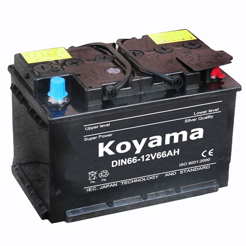 Dry Charge Car Battery DIN66-56618-12V66ah