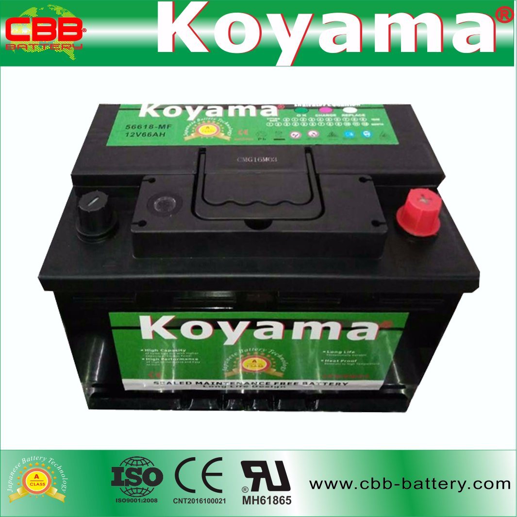 Mf56618 12V 66ah Auto Start Car Storage Battery