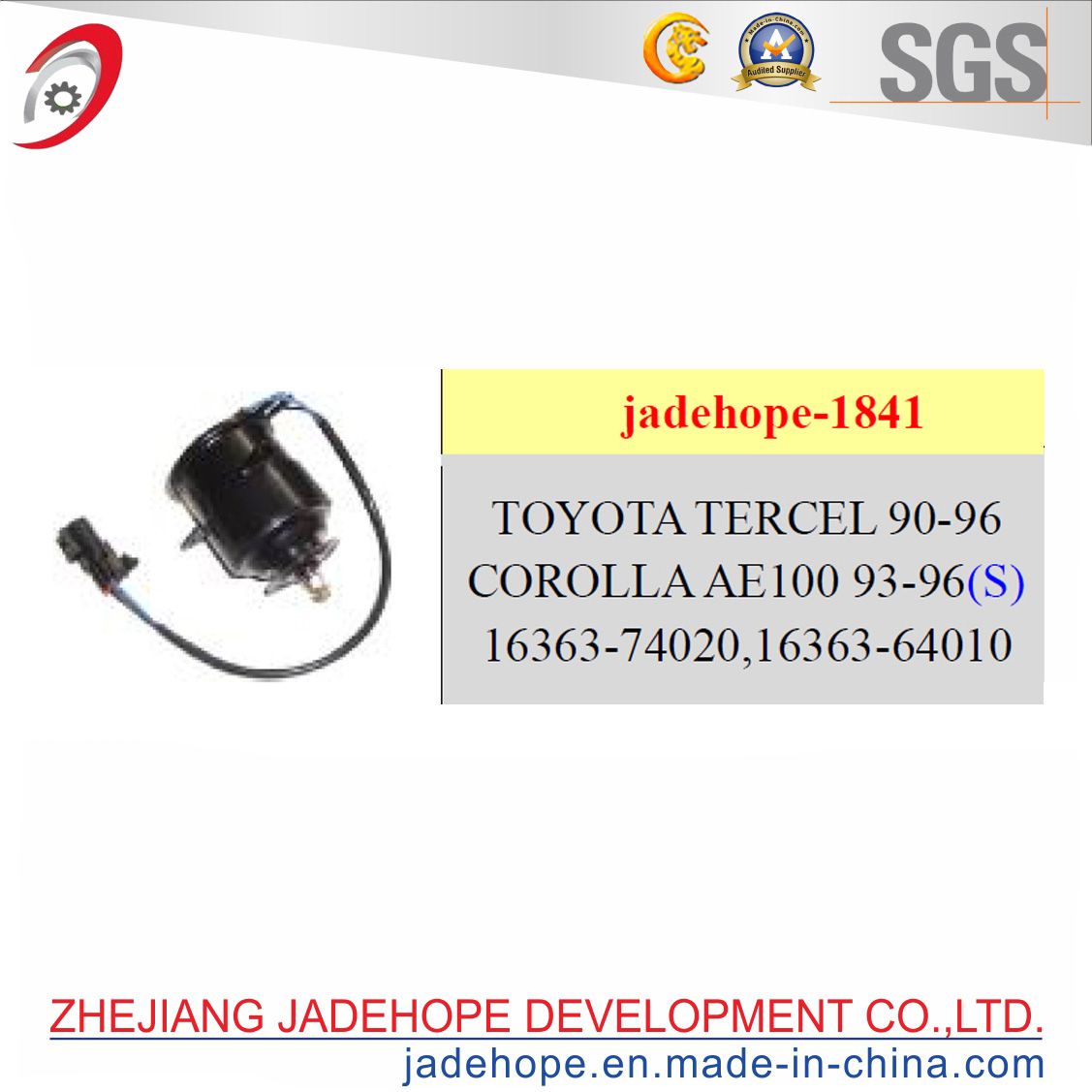 Electronic Motor for The Toyota Tercel