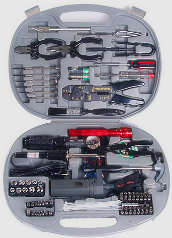 144PCS Computer Repair Kit in Mould Blow Case