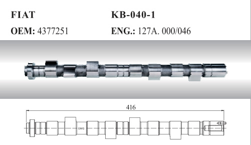Auto Camshaft for FIAT (4377251)
