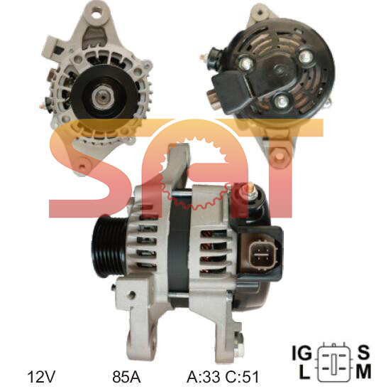 Nippondenso Alternator 27060-0t100 104210-9270