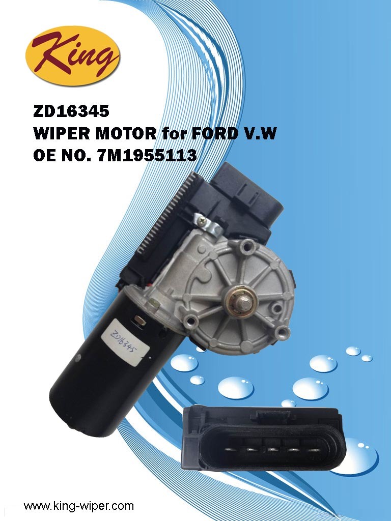 Zd16345 Wiper Motor for Ford, V. W, OE 7m1955113