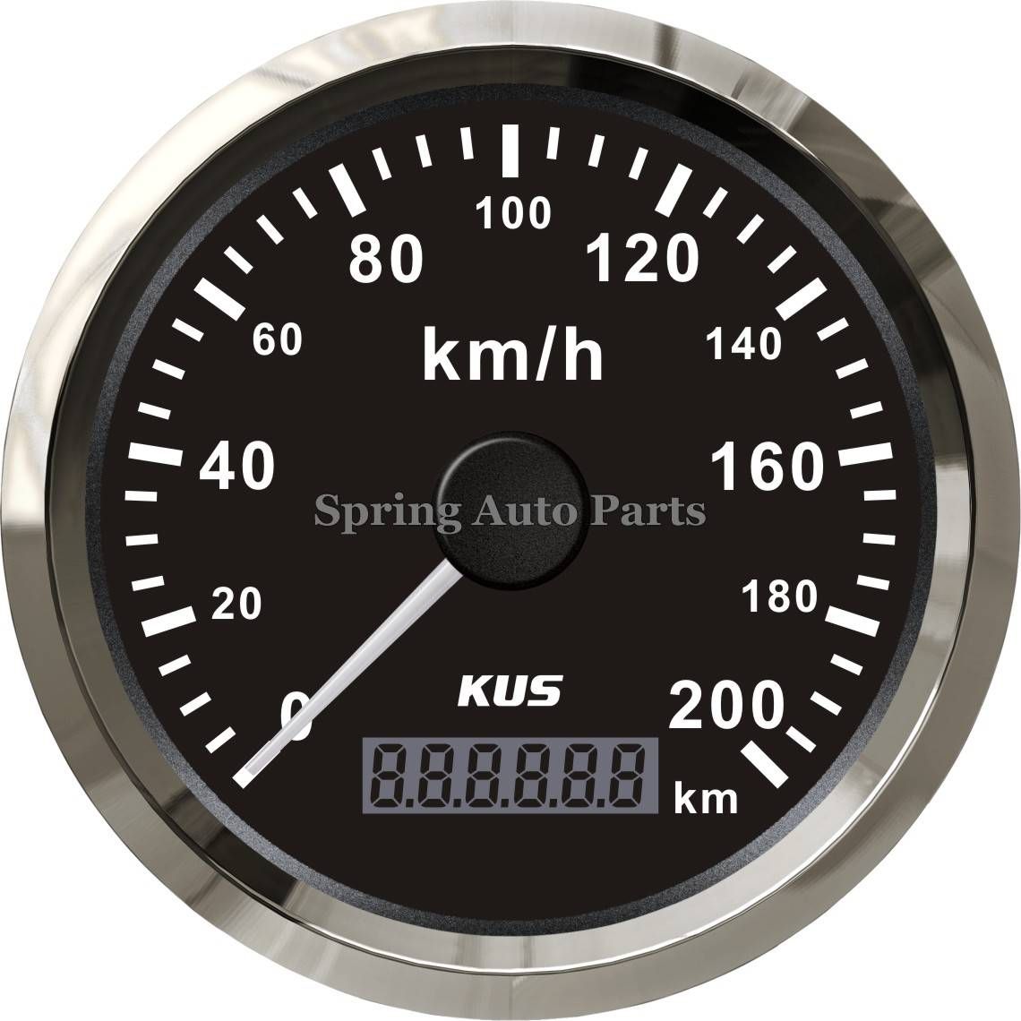 Universal Car Motorcycle 85mm Speedometer Velometer 0-200km/H with Backlight