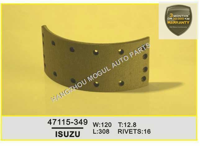 Premium Quality Brake Lining for Japanese Truck (47115-349)