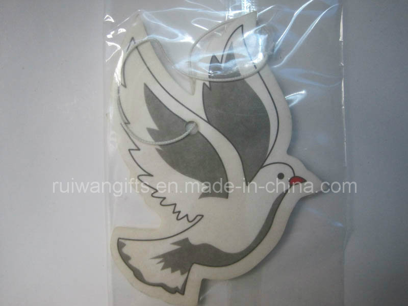 Custom Bird Shape Hanging Car Air Freshener, Squash Air Freshener
