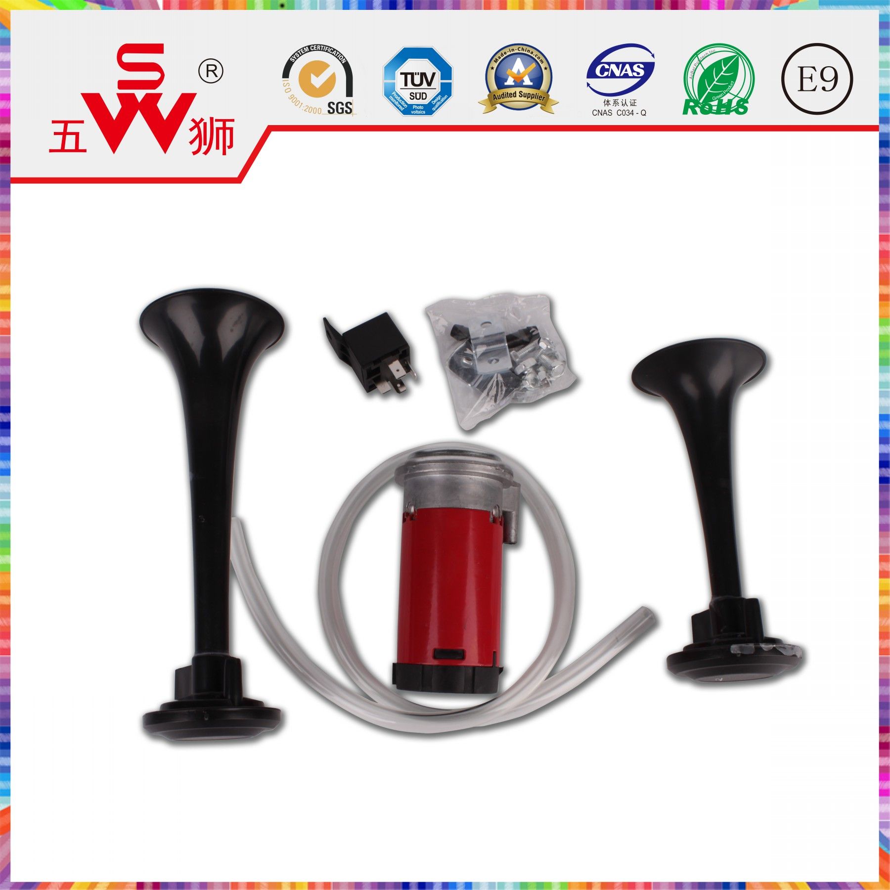 Auto Horn Auto Speaker Black Speaker for Auto Part