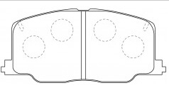 Semi Metal China Manufacturer Auto Parts Disc Brake Pad for Camry