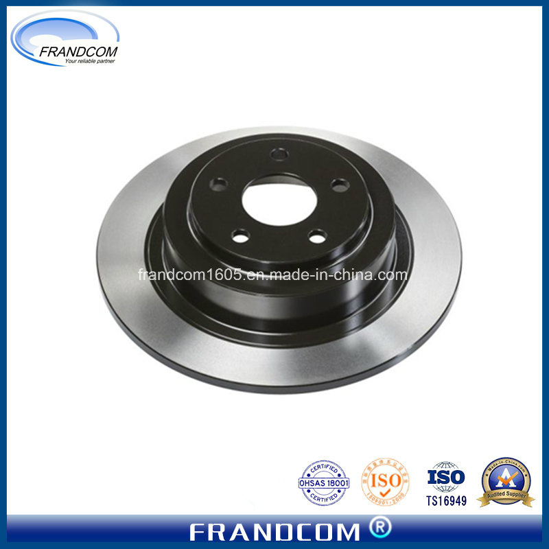 Passenger Vehicles Black Painted Solid Brake Disc Rotors