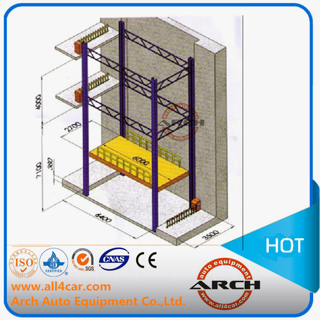 4 Column Stacker Car Parking system Lift (AAE-FP-235.3500)