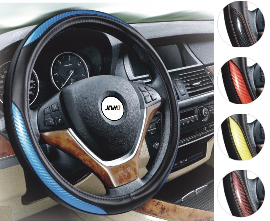 China Factory Welcome OEM White Crocodile Grain Steering Wheel Cover