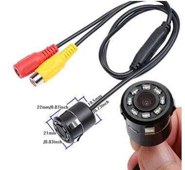 Mini Camera and Butterfly Fish-Mouth Like Camera Car Parking System Ultrasonic Sensor Car Camera for All Cars