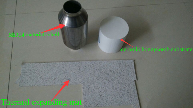 Ceramic Honeycomb Gasoline Catalytic Converter, Car Exhaust DPF Honeycomb Ceramic Monolith for Catalyst Support Carrier