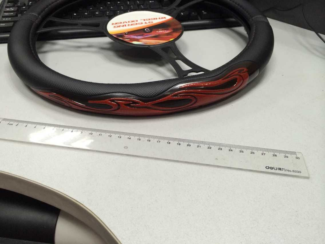 2017 PU Material New Item Grip Steering Wheel Cover