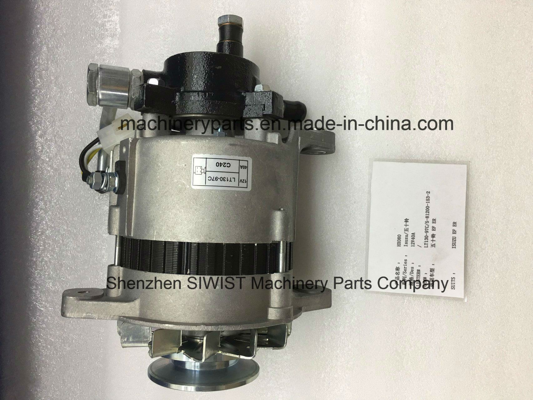 Alternator Lt130-97c 5-81200-153-2 Lt130-105 5-81200-189-0 Lt135-163b 14516-18-300 Lt140-109b 5-81200-266-4 for Isuzu Ef Er 4ba1 C240